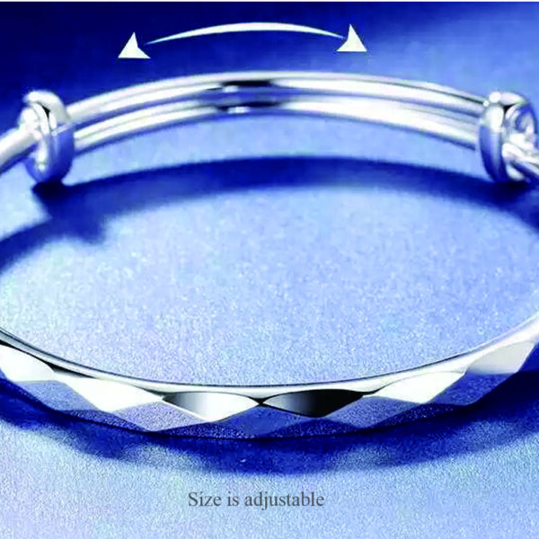 Newborn Baby 999 Silver Baby Bangle Ribbon XFB8092 – The Pexy